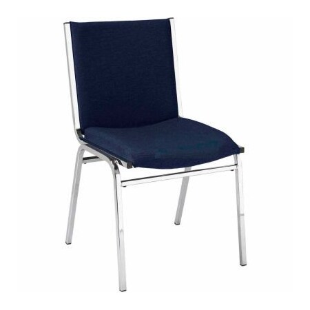 Kfi KFI Stack Chair - Armless - Fabric - 2" thick Seat Navy Fabric 420CH-1304 NAVY FABRIC